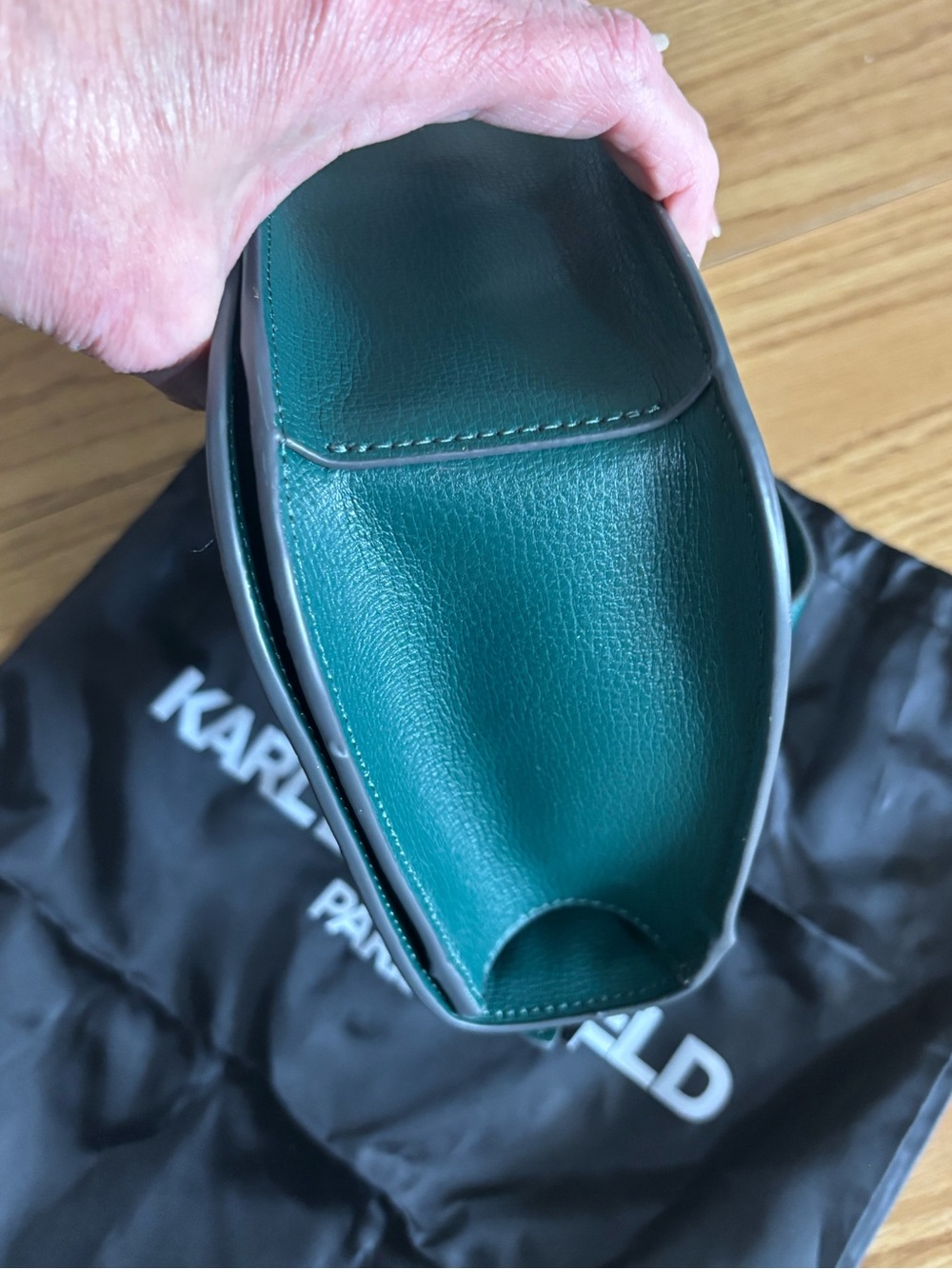 NWT Karl Lagerfield PARIS NWT Suede And Leather - Picture 7 of 9